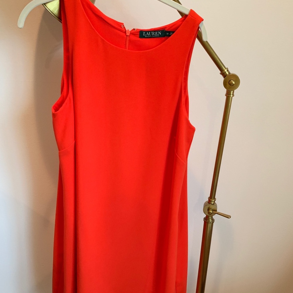 Lauren Ralph Lauren Orange Shift Dress